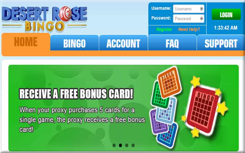 Desert Rose Bingo